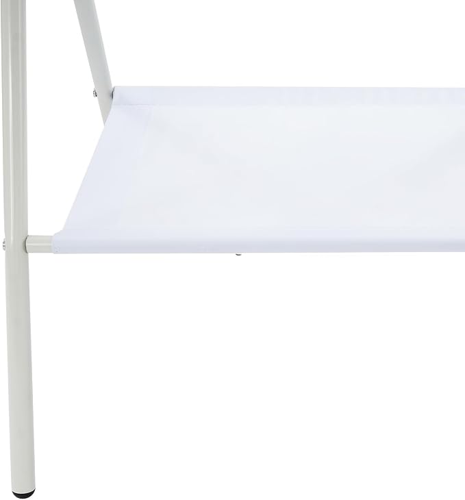 Foldable 2 in 1 Pet Bathtub with Stand, 38.8" Elevated Dog Bath Tub for Small Pets, Portable Grooming Station w/Drain Hose & Safety Belt, Small Dogs Cats Pet
