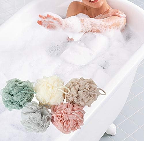 Bath Sponges, Shower Loofah for Body Exfoliation(1 pcs, Green)