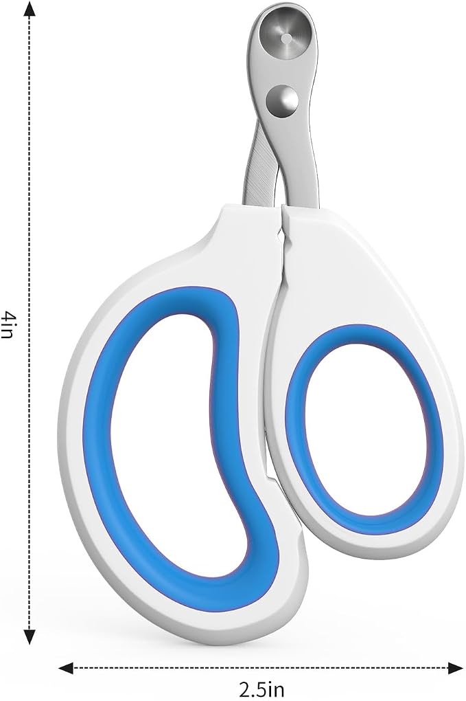 Aogeili Cat Claw Nail Clippers, Beginner Friendly Safety Trimmer, Pet Grooming Essentials Accessories with Stainless Steel Non Slip Handle for Kitten Puppy Rabbit Small Pets