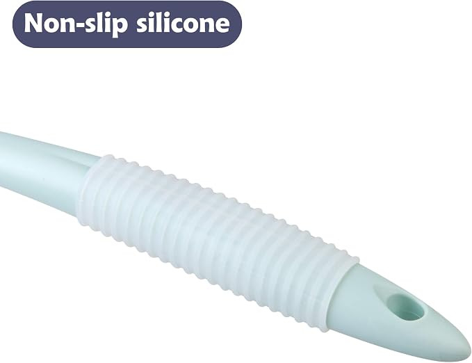 BEDELITE Back Bath Brush Long Handle for Shower of 2 - Soft Shower Brush for Men & Women,Back Brush Scrubber - 16.4" Long Skin Exfoliator for Bath Scrubber Body Brush(Blue & Blue)