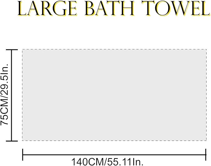 Wokaku Coral Fleece Bath Towel - Ultra Soft Quick Dry Bath Sheet, 55"x30" Large Towels for Adults, Gym, Pool, Beach - High Absorbency, Lint-Free, Lightweight, Spa & Hotel Quality (Khaki)