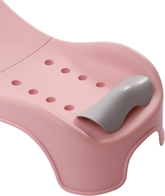 CNCEST Adjustable Children Shampoo Chair,Toddler Shampoo Chair Bather for 0-5 Years Old,Kids Hair Washing Bath Seat,Children Head Hair Rinser Salon Chair 50kg/110.23lbs Max Load (Pink) (Pink)