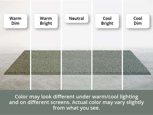 MAYSHINE Small Plush Shaggy Chenille Bath Mat 23"x14" Extra Soft, Super Absorbent, Non-Slip Bathroom Rug | Fluffy Microfiber, Area Rug Sets for Bathroom Floor, Kitchen, Living Room | Sage Green