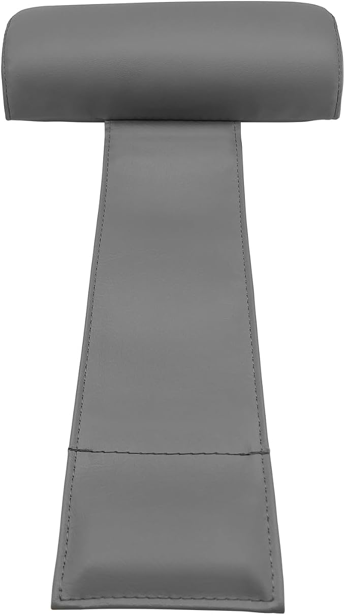 Poolzilla Universal Grey Spa Pillow, (1 Pack) Made of Soft Foam for Outdoor Hot Tubs and Chaise lounges - Adjustable Headrest and Weighted that Fits Any Spa