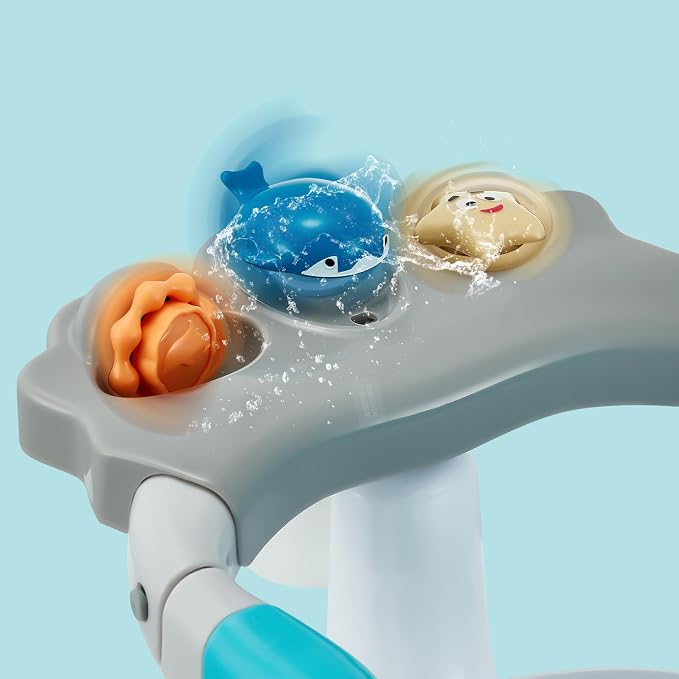 Baby Bath Seat for Babies 6 Months & Up with Toy Tray,Non-Slip Suction Cup Baby Bath Chair for Babies Sitting Up (White)