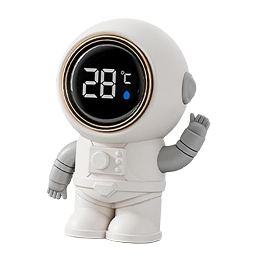 Baby Bath Thermometer Electronic Water Thermometer Cute Digital Water Temperature Meter Waterproof for Bathtub Home Newborn, Astronaut