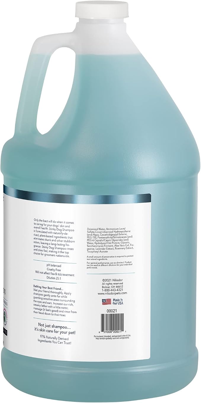Bobbi Panter Moisture & Shine Dog Shampoo Argan Oil, Chamomile & Peppermint – Deep Nourishing Natural Formula for Soft, Shiny Coat, Tear-Free, 20:1 Concentrate, Made in USA, 1 Gallon