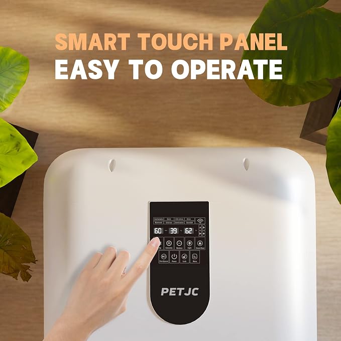 Automatic Pet Dryer Box for Cats and Small Dogs,Ultra Quiet Dog Hair Dryer 71L Capacity with Smart Temperature Control and 360 Drying (White-APP)
