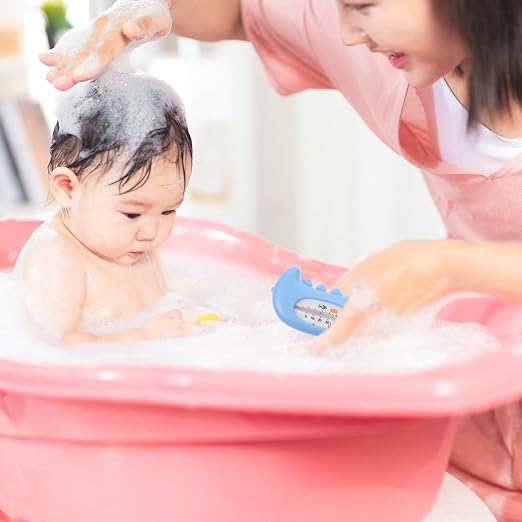 Vaguelly Bath Thermometer Accurate Water Measurement for Baths Portable and LCD Display for Newborns and Toddlers Design