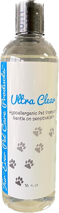 Ultra Clear Hypoallergenic Pet Shampoo for Dogs and Cats, Gentle on Sensitive Skin, pH Balanced, 1 Gallon