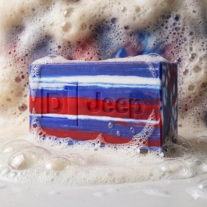 Duke Cannon Supply Co. American Legend Jeep Bar Soap for Men, Virginia Cedar Scent, Triple Milled, 10 oz, Long Lasting, Natural Oils, Supports U.S. Veterans