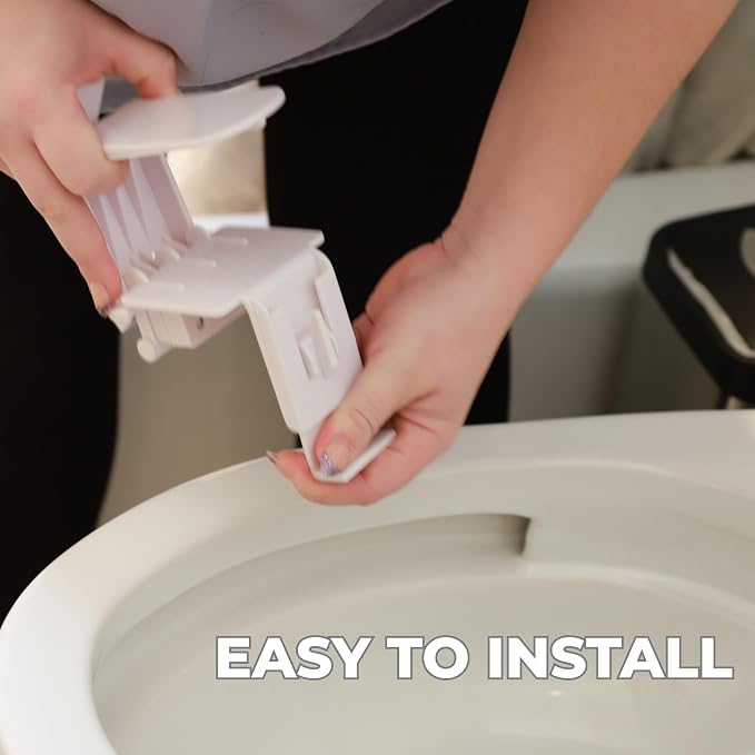 Mommy's Helper Lid-Lok Toilet Seat Safety Latch, White, 1-Pack
