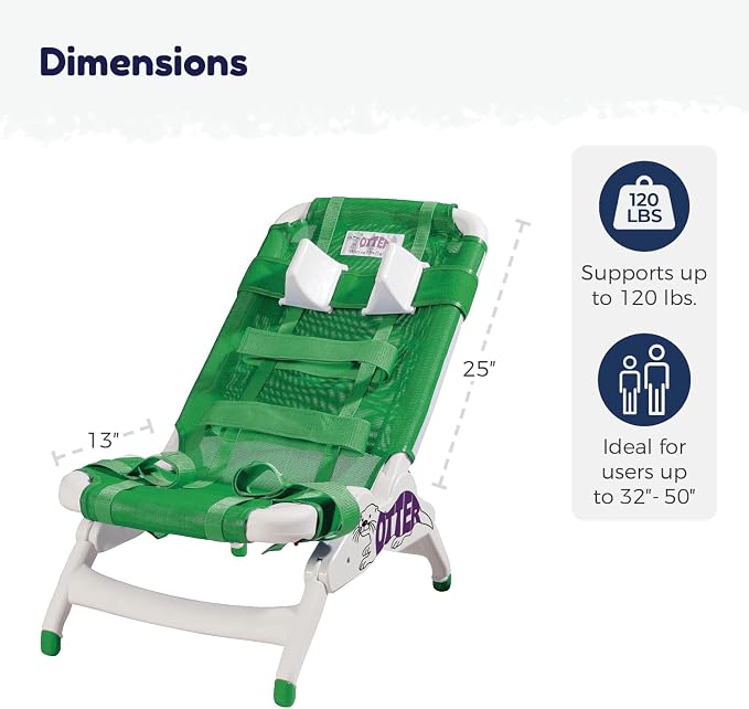 Inspired by Drive Otter Pediatric Bathing System, Green, Medium