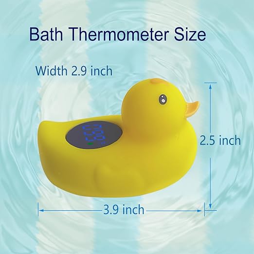 Baby Bath Thermometer - Accurate Water Temperature Monitor, Fun Floating Toys Design,Bathtub Thermometer Suitable for Infants and Young Children,Safe Bath