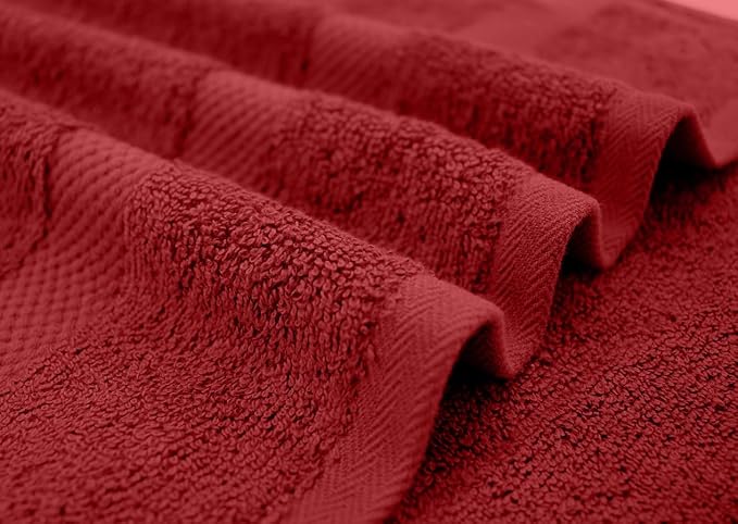DAN RIVER Large Bath Towels Set of 4, 27 x 54 Inches, 600 GSM Larger & Lighter Weight Towels for Bathroom - Highly Absorbent & Quick Dry 100% Cotton Bath Towel Set for Home, Gym, Spa & Hotel - Grey