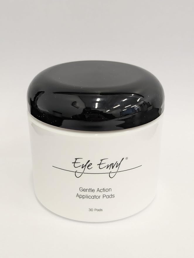 Eye Envy Gentle Action Dry Applicator Pads for Dogs and Cats. Use with Tear Stain Remover Solution. 30 Count with Reusable Jar. Waffle-Like Texture Gently Cleans. Lint Free, Non-Absorbent