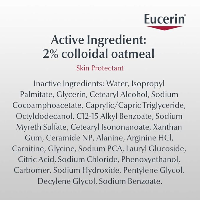 Eucerin Eczema Relief Cream and Body Wash, Colloidal Oatmeal Enriched, Soap Free Eczema Body Wash, 13.5 FL OZ Bottle