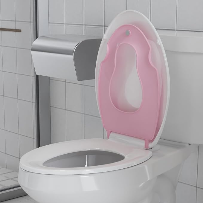 Garvee Toilet Seat with Potty Training Seat Built-In, Elongated Fit, Soft Close Lid, Slow Close Noiseless Design, American Standard Compatible