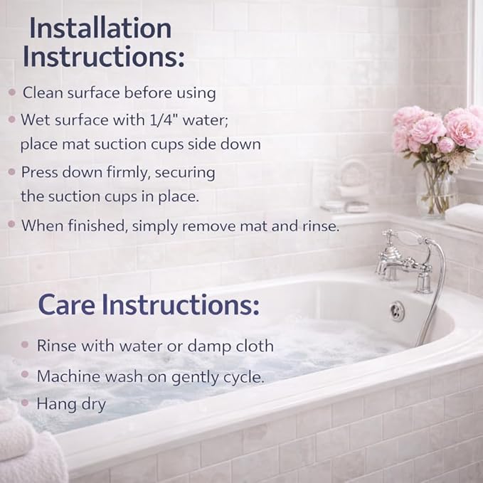 Bathtub Mat Non Slip, Bath Mat for Tub Non Slip, Tub Mat Extra Large 36 x 17 in, Bathtub Mat with Suction Cups & Drain Holes, Soft Foam, Machine Washable, Grey