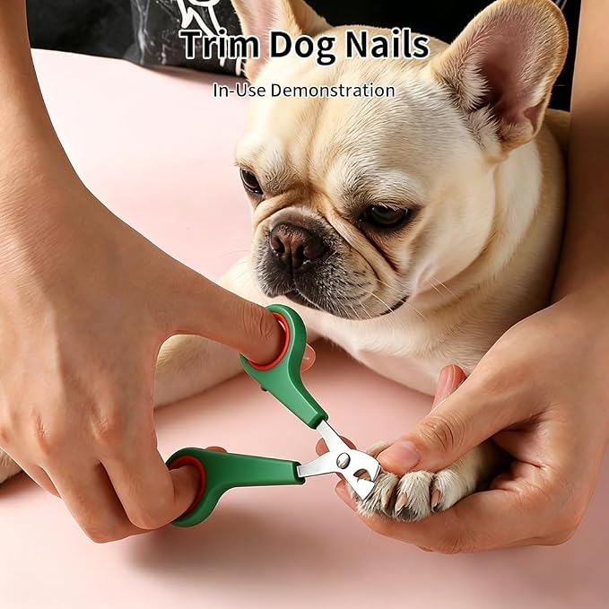 Pet Nail Clippers for Dogs and Cats,Safety Guard Dog Nail Trimmer,Professional Cat Nail Clippers with Quick Sensor,Sharp & Comfort-Grip Puppy Nail Cutter for Small Medium Large Pets (Green)