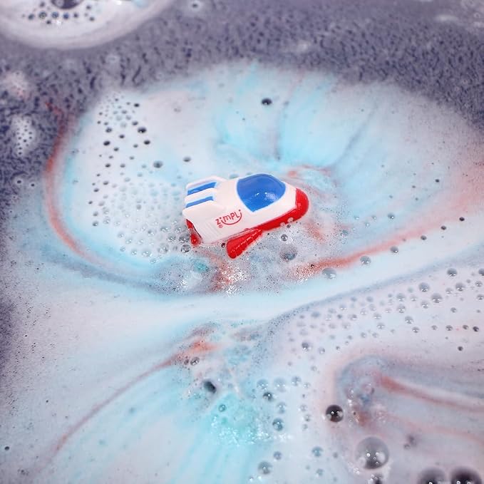 Zimpli Kids Large Alien Surprise Bath Bomb, 1 of 6 Surprise Alien Toys to Collect, One per Baff Bomb, Party Bag Favours, Fillers, Rewards, Stocking Filler Toy for Boys Girls 4 5 6 7 8 9