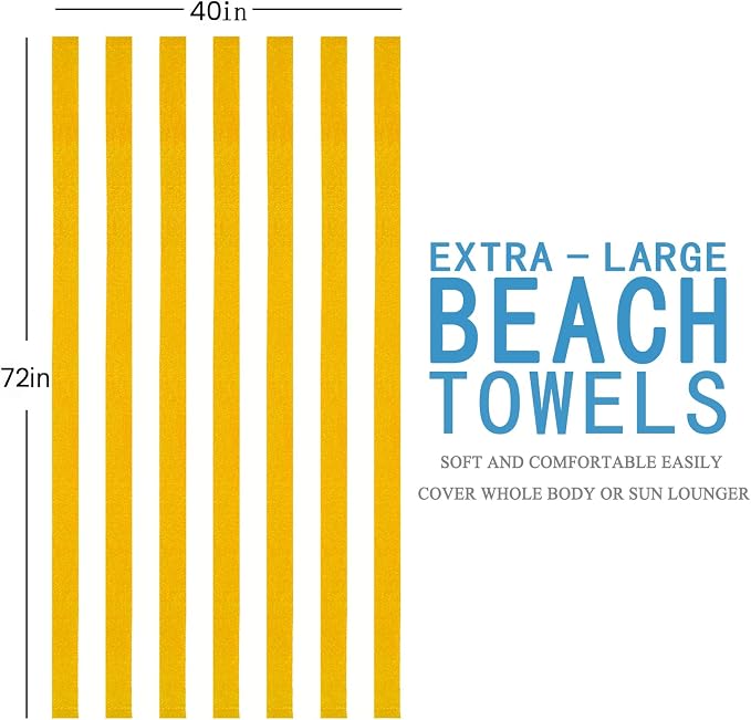 2 Packs Extra Large Beach Towel Bath Towel 72*40 Set Bathroom Sheets Oversized Quick Dry Soft Thick Xl Big Giant Microfiber Terry Bulk Blanket Clearance Absorbent Turkish Toallas De Playa NOT Cotton