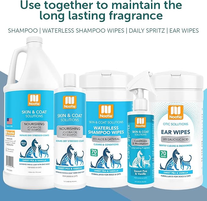 Nootie Daily Spritz Pet Conditioning Spray - Dog Conditioner for Sensitive Skin - Long Lasting Fragrance - No Parabens, Sulfates, Harsh Chemicals or Dyes - Sold in Over 10,000 Pet Stores