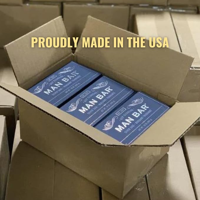 San Francisco Soap Company Man Bar 3-Piece Gift Set - No Harmful Chemicals - Good for all Skin Types - Made in the USA