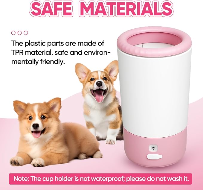 PETCHO Automatic Dog Paw Cleaner, Rechargeable Pet Paw Washer Cup