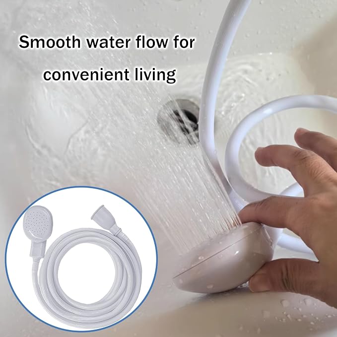 13.12FT Sink Spray Hose,Portable Sink Hose Sprayer, Shampoo Sprayer Hand Heldhead Shower Spray for Bathing Pets,Washing Hair,Rinsing Vegetables