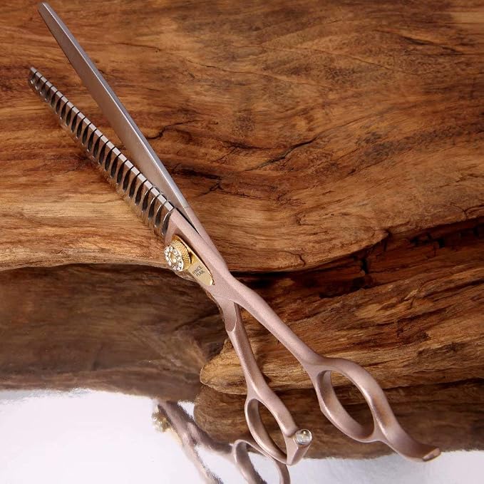 Thinning Shears for Dogs and Cats Pet Grooming Scissors Chunkers Shears 440C Stainless Steel Professional Dog Trimming Scissors 7.5''