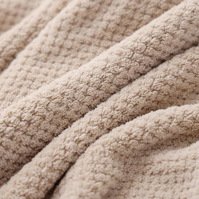 40x80 Inches Bath Sheets Towels for Adults Oversized Bath Towels Extra Large Luxury Super Soft Absorbent Quick Dry Microfiber (Beige, 1PCS)