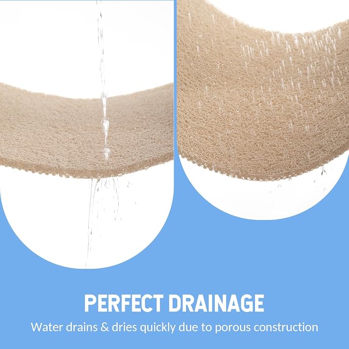 Hargiis Non-Slip Bathtub Mat, Anti Slip Shower Mat, Fast Drying Bathtub Mats, Foot Scrubber Mat, Anti Slip Mat for Tub, Floor, Bathroom, Kitchen, Home, Hotel (Beige 59"×17.3")