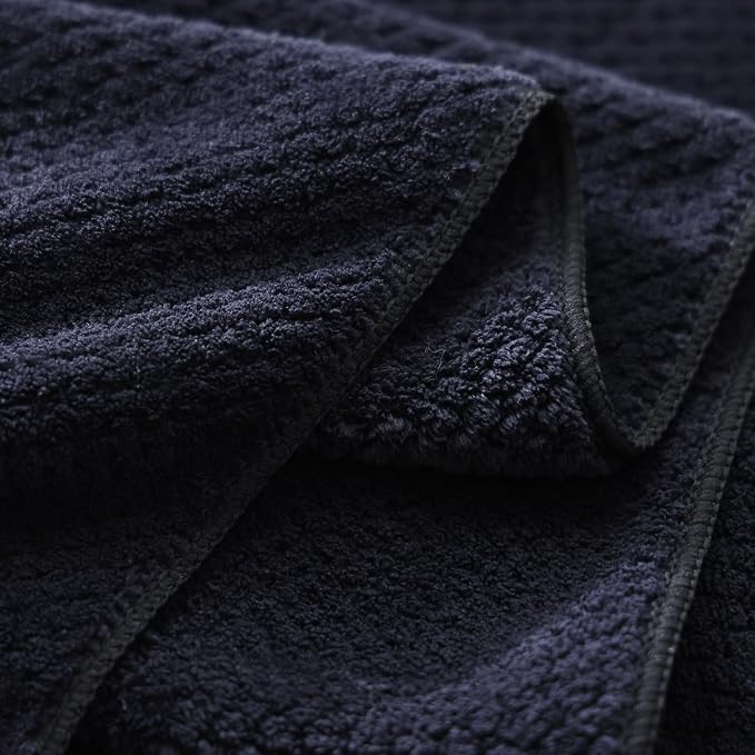 40x80 Inches Bath Sheets Towels for Adults Oversized Bath Towels Extra Large Luxury Super Soft Absorbent Quick Dry Microfiber(Black,2PCS)