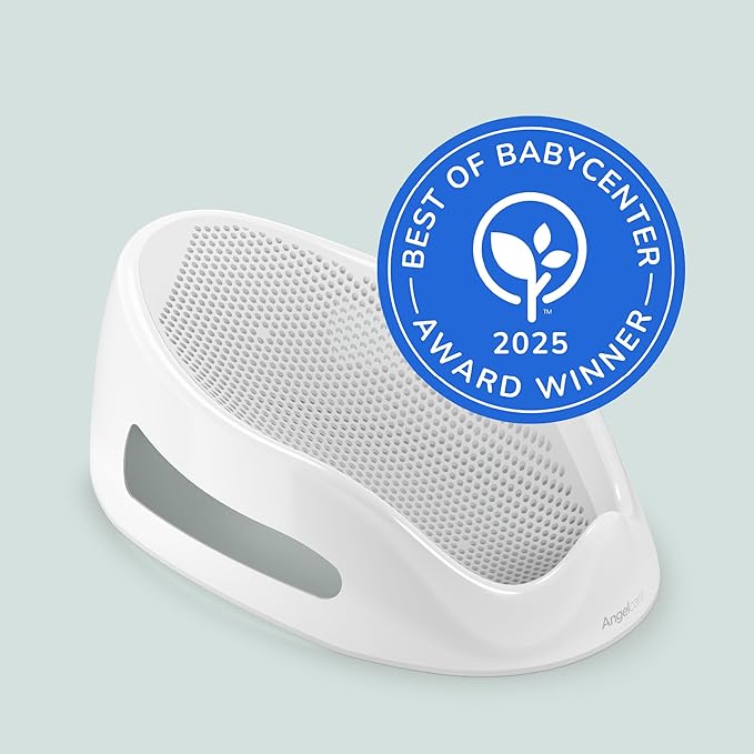Angelcare Baby Bath Support (Gray) | Ideal for Babies Less Than 6 Months Old
