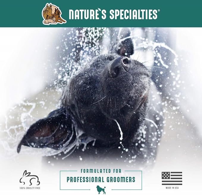 Nature's Specialties Colloidal Oatmeal Creme Rinse Ultra Concentrated Conditioner for Pets, Makes up to 3 Gallons, Relief for Dry Flaky Skin, Made in USA, 16 oz