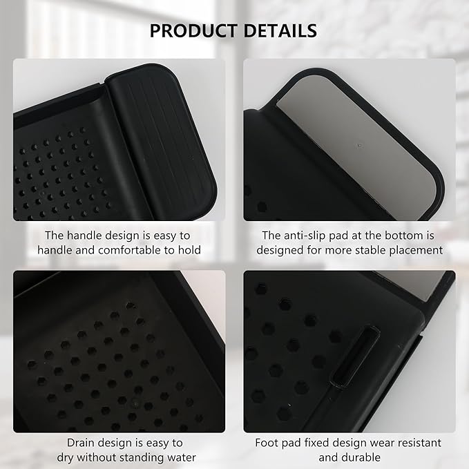 Bath Tub Tray - Stretchable, Strong Load-Bearing, Plastic, Anti-Slip Design - Ultimate Bathtub Caddy Tray