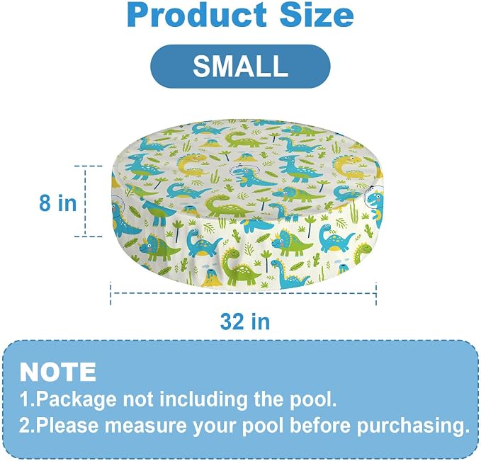 Foldable Dog Pool Cover – Waterproof Round Pet Dog Kiddie Bath Tub Lid Cover, Fit for 32/48/63 Inch Pools, Outdoor Portable Puppy Pool Accessories