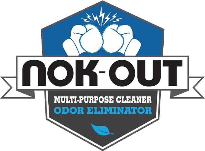NOK OUT Odor Remover, Pet Deodorizer and Cleaning Spray, Made in the USA, 32 Fluid Ounce Spray, 2-Pack