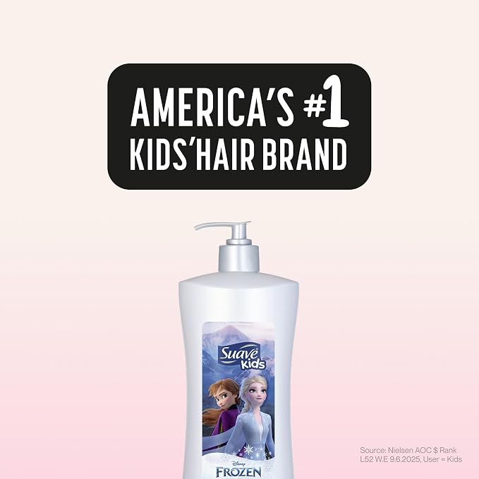 Suave Kids 3 in 1 Enchanted Berry Shampoo, Conditioner, & Body Wash,Dermatologist Tested and Tear-free 28 Oz, (Pack of 4) Packaging may vary