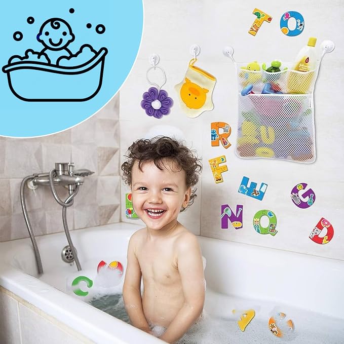 Bath Toy Storage,Bath Toy Holder Organizer,Bathtub Toy Storage Organizer