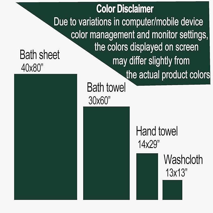 Extra Large Bath Sheets Set 6-Piece, 2 Bath Towels 40x80 Inches, 2 Hand Towels, 2 Washcloths, Soft Absorbent Quick Dry Microfiber Towels for Bathroom Beach Pool Gym Spa, Beige