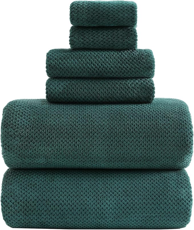 YTYC Towels,39x78 Inch Oversized Bath Sheets Towels for Adults Luxury Bath Towels Extra Large Sets for Bathroom Super Soft Microfiber 80% Polyester(Teal,2 Piece)
