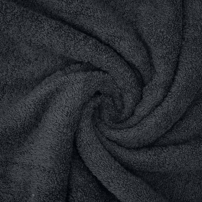 DAN River 2 Pack Bath Sheets Extra Large 35x70, Large Bath Towels for Adults, XL Oversized Heavy Duty Towel Set, 600 GSM 100% Ring Spun Cotton, Soft Quick Dry, Dark Gray