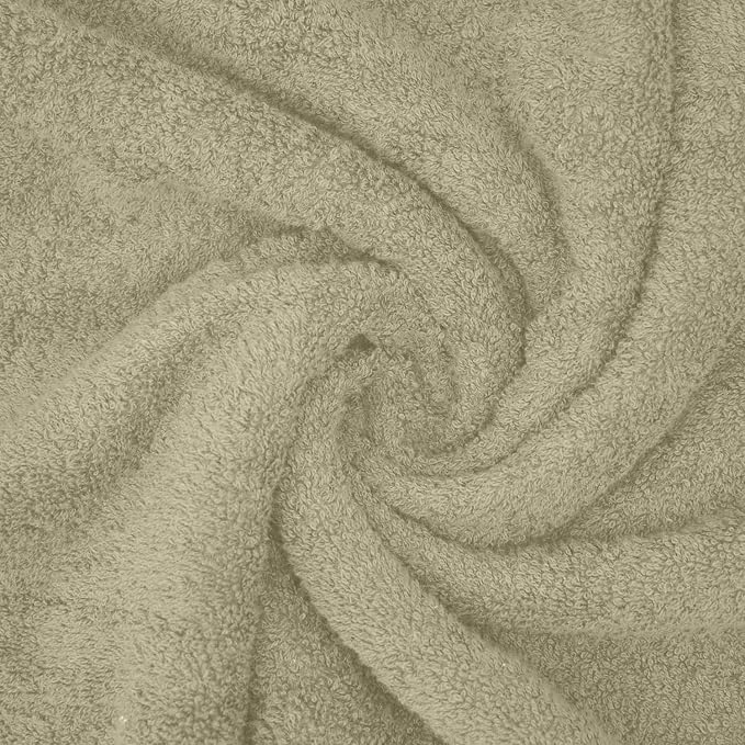 DAN River 2 Pack Bath Sheets Extra Large 35x70, Large Bath Towels for Adults, XL Oversized Heavy Duty Towel Set, 600 GSM 100% Ring Spun Cotton, Soft Quick Dry, Beige