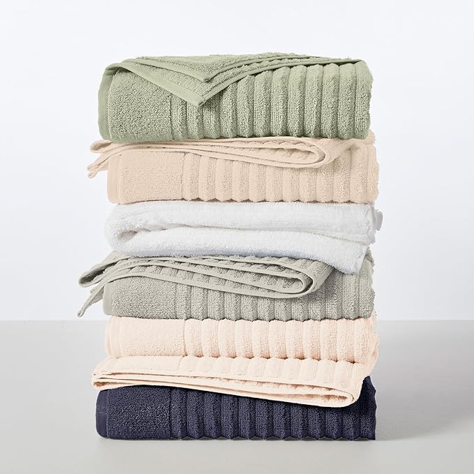 Great Bay Home 2 Pack Bath Sheet Set - 100% Cotton Towel Set - Absorbent & Quick-Dry Towels for Bathroom (Navy Blue)