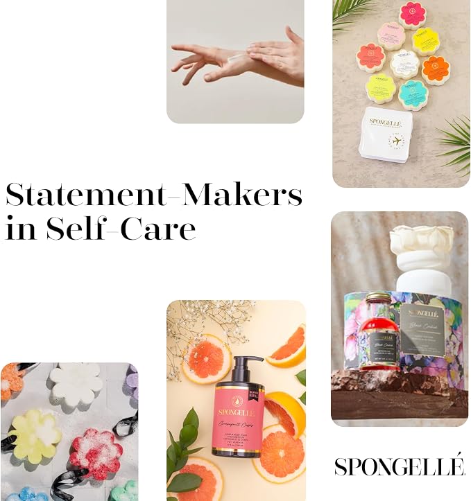 Spongelle Verbena Essentials Body Buffer | Bath & Shower Loofah for Women | Cleanse, Exfoliate, and Nourish in one Easy Step | Cruelty-Free, Vegan, Dermatologist-Tested, Made in USA