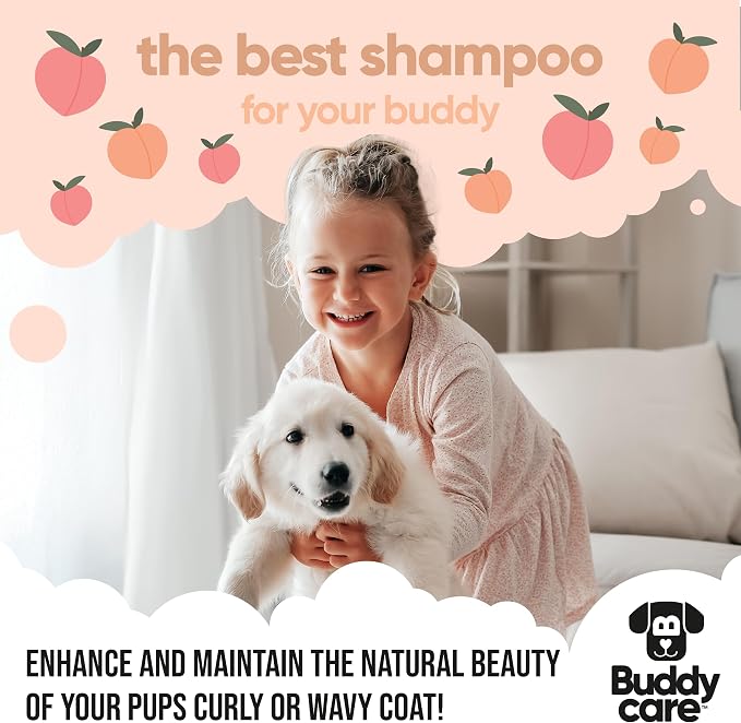 Curly Coat Dog Shampoo by Buddycare | with Aloe Vera and Pro Vitamin B5 (50.72oz)