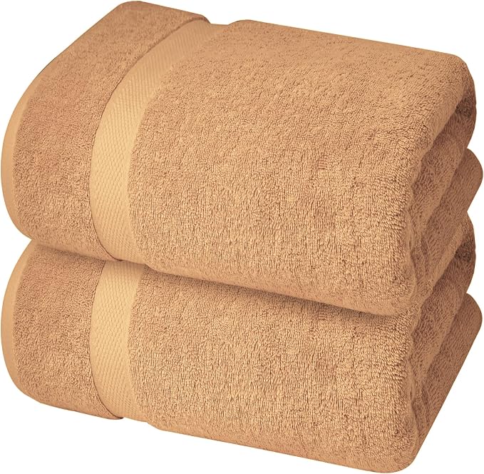 Infinitee Xclusives Jumbo Bath Sheets Towels for Adults – 600 GSM (35X70 Inches)– 100% Ring Spun Cotton, Soft and Absorbent Large Bath Towels for Bathroom