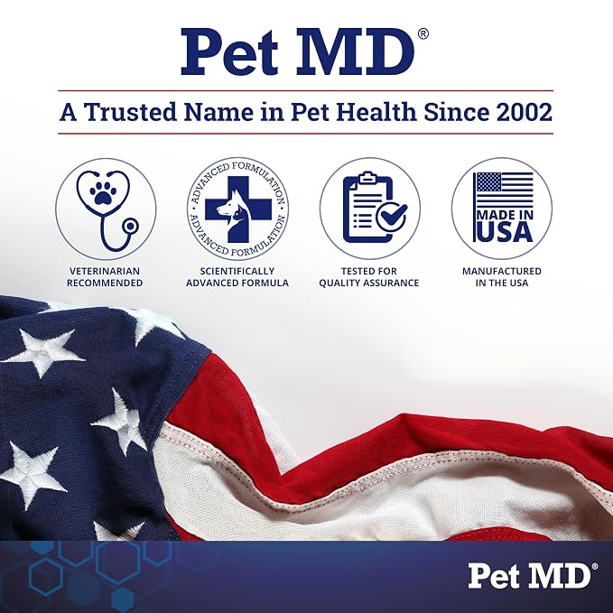 Pet MD XL Topical Wipes with Aloe for Dogs and Cats - 70ct | Topical Wipes for Cleansing of Skin and Coat for Pets
